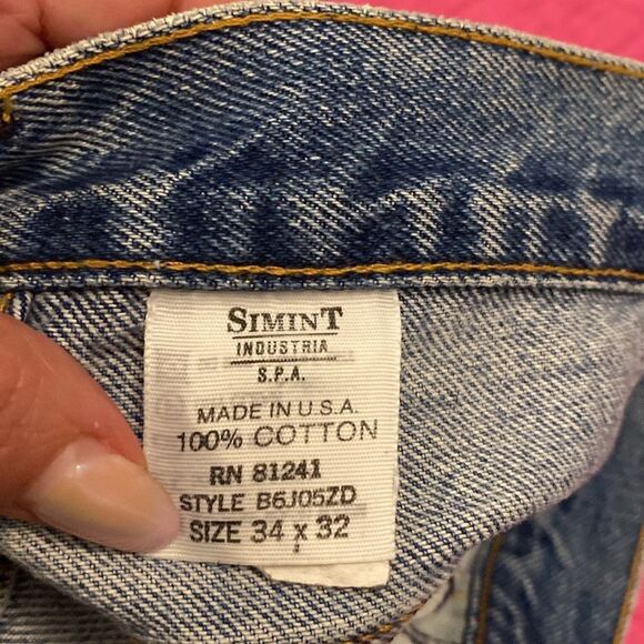 Armani Jeans Blue Straight-Leg Denim, 34x32 - Picture 8 of 8